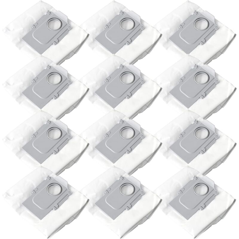 foto del prodotto alovez confezione da 12 sacchetti per aspirapolvere compatibili con i robot aspirapolvere roborock q7, q7 max, q7 max plus, s7 maxv ultra, s7 pro