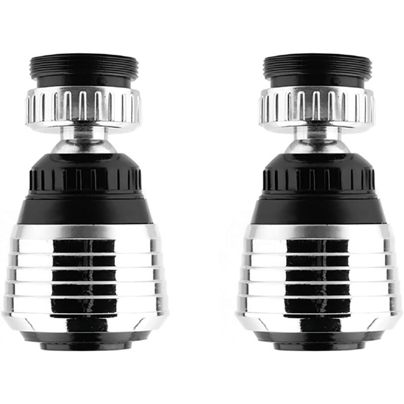 foto del prodotto alovez confezione da 2 aeratori per rubinetto girevoli a 360 , diffusore per risparmio idrico, adattatore per filtro ugello rubinetto