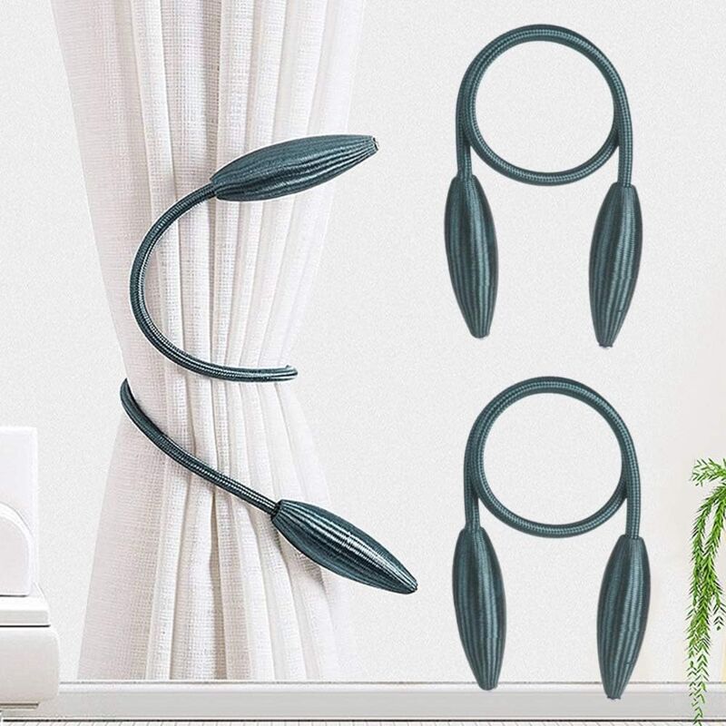 foto del prodotto alovez confezione da 2 fermatende decorativi, fermatende creativi per tende da finestra blu 