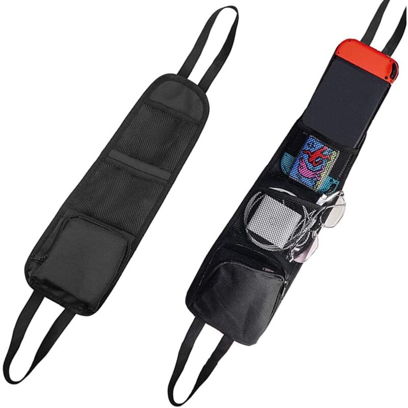 foto del prodotto alovez confezione da 2 organizer per seggiolino auto, borsa portaoggetti laterale per seggiolino auto, dotata di 3 tasche
