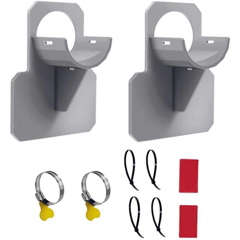 foto del prodotto alovez confezione da 2 supporti per tubi flessibili per piscine fuori terra, accessori per piscine, tubi per piscine fuori terra, grigio