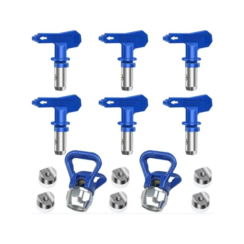 foto del prodotto alovez confezione da 6 ugelli airless reversibili, pistole a spruzzo airless, ricambi per spruzzatori per case, edifici, terrazze, recinzioni 211,