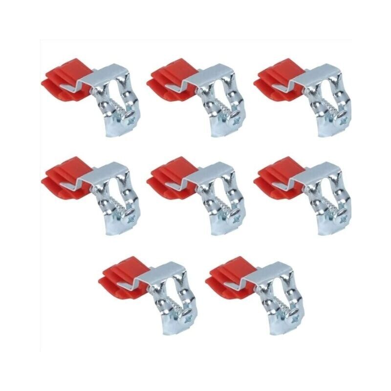 foto del prodotto alovez confezione da 8 clip di fissaggio per lavello, clip sottotop, clip di montaggio per lavello da cucina, installazione regolabile, fissaggio con
