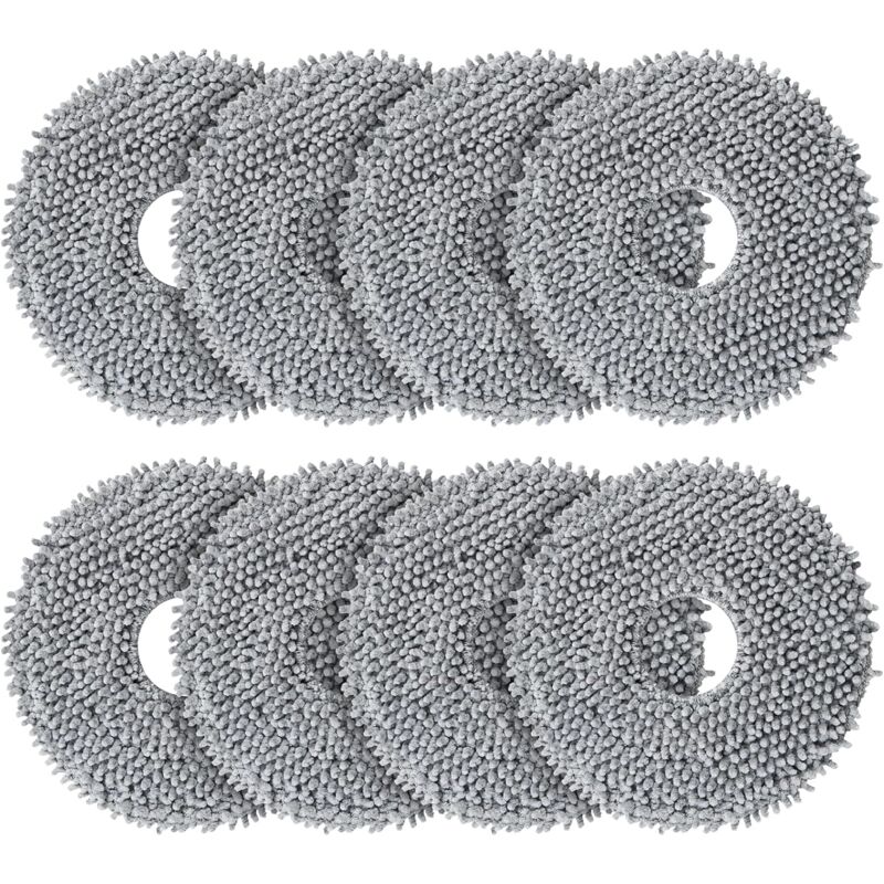 foto del prodotto alovez confezione da 8 panni di ricambio per aspirapolvere robot roborock q revo, panni per lavaggio a centrifuga, accessori di ricambio
