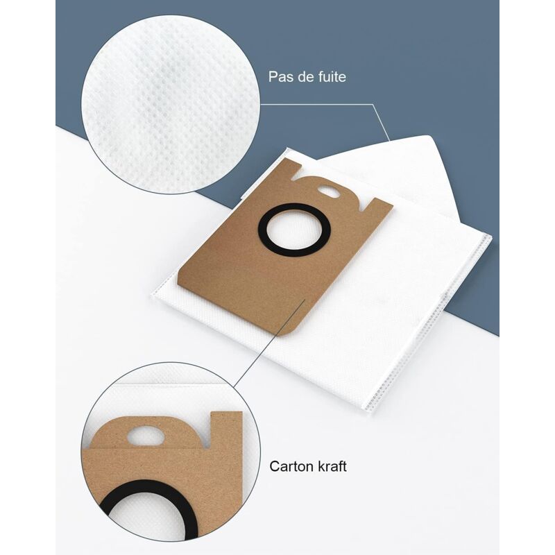 foto del prodotto alovez confezione di sacchetti antipolvere impermeabili per robot aspirapolvere laresar l6 pro