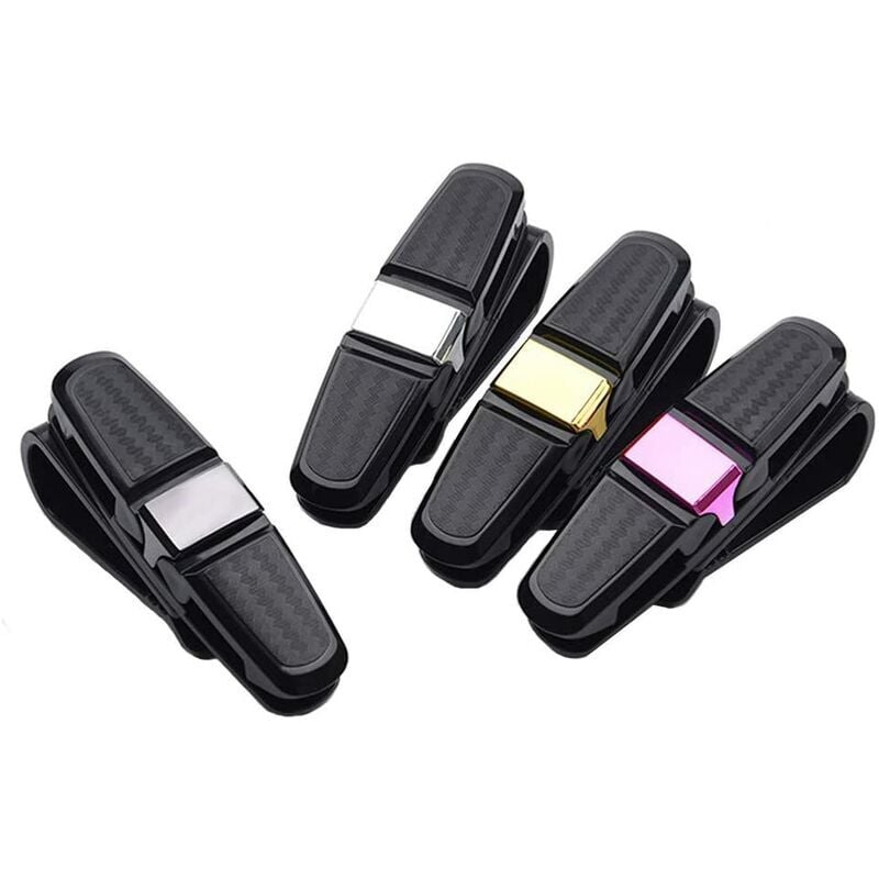 foto del prodotto alovez confezioni di portaocchiali parasole per auto, portaocchiali per auto, portaocchiali parasole con clip, clip per occhiali parasole per auto,