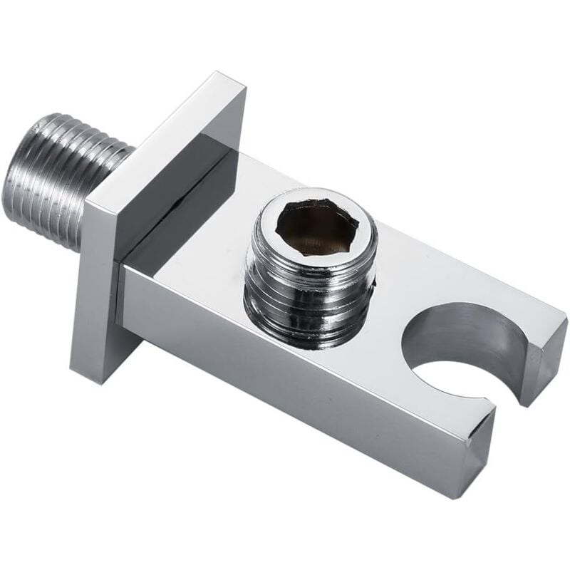 foto del prodotto alovez connettore per tubo flessibile per soffione doccia, supporto per spruzzatore in ottone, gomito per presa da bagno, connettore a parete,
