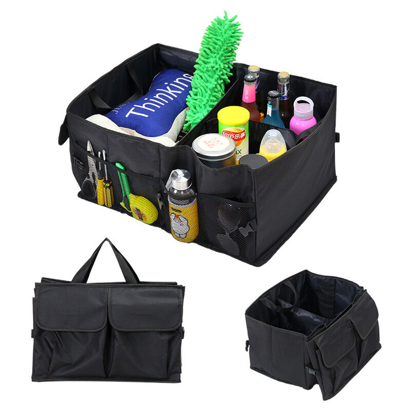 foto del prodotto alovez contenitore portaoggetti pieghevole per suv, organizer portatile per bagagliaio con scomparti multipli, grande capacit , espandibile per