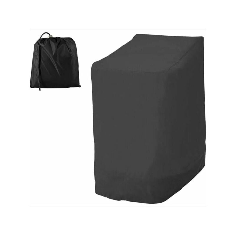 foto del prodotto alovez copertura per sedie da giardino impilabile, in tessuto oxford 210d, impermeabile, per sedie da esterno con corda regolabile, 114x85x65 cm