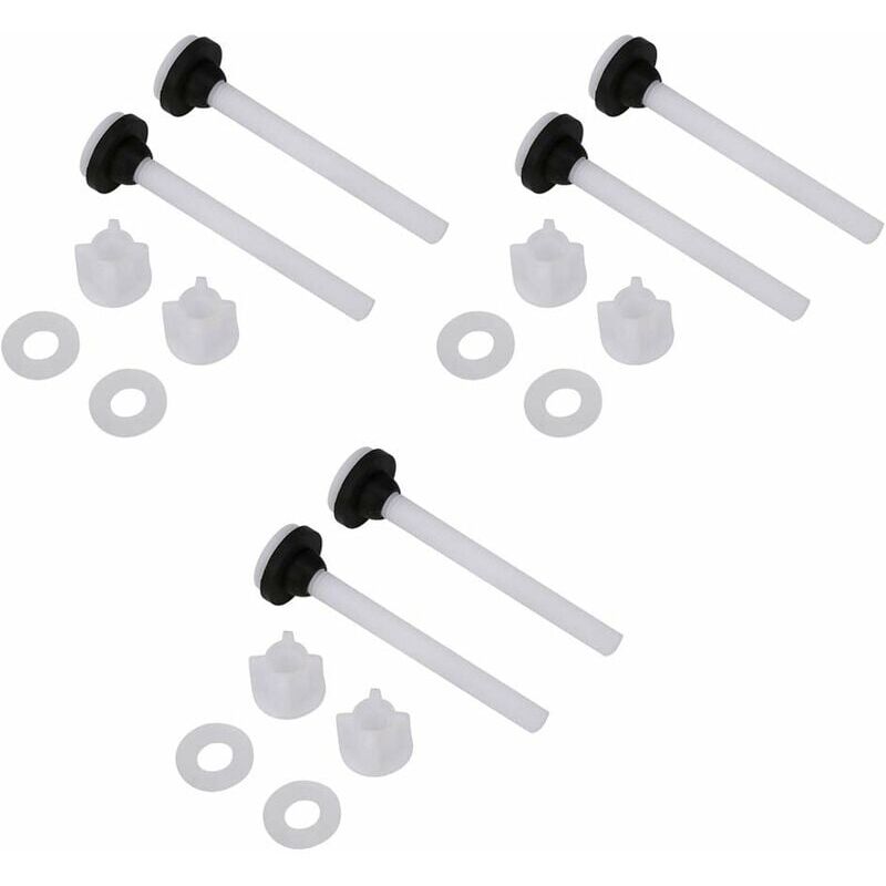 foto del prodotto alovez coppia di bulloni per serbatoio dell acqua del water in due pezzi, elementi di fissaggio, accessori per l installazione, strumenti di