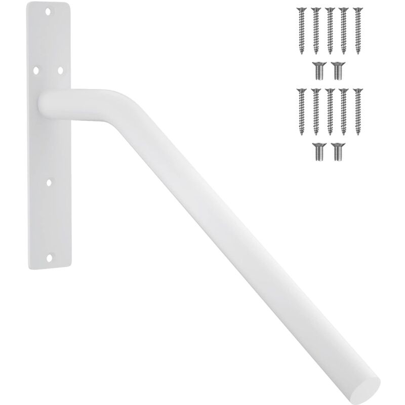 foto del prodotto alovez corrimano da parete zuext in acciaio inox, 16 pollici, bianco oliato, con montaggio a parete, barra di sicurezza per disabili, per scale