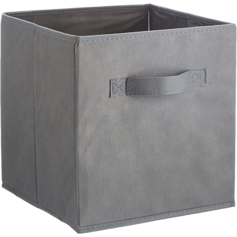 foto del prodotto alovez cubi portaoggetti pieghevoli in tessuto con maniglie, grigio set da 6