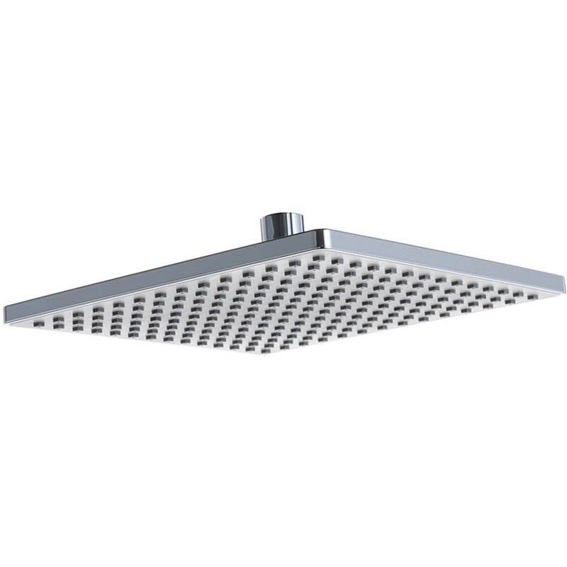foto del prodotto alovez doccia quadrata da 9 pollici, vasca da bagno quadrata ultrasottile, doccia in abs elettroplaccato