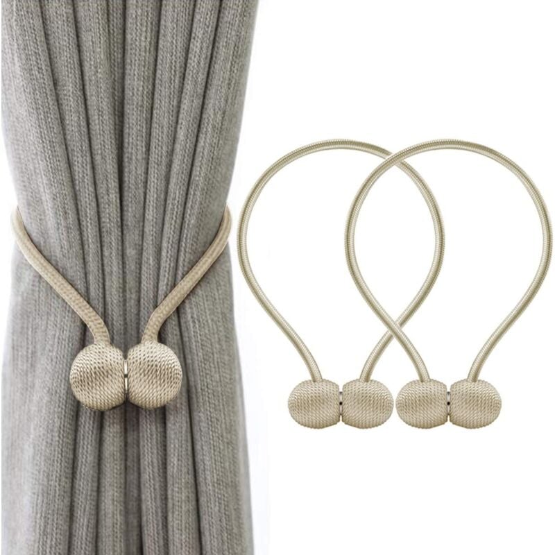 foto del prodotto alovez fermatende magnetici con anello magnetico intrecciato beige 