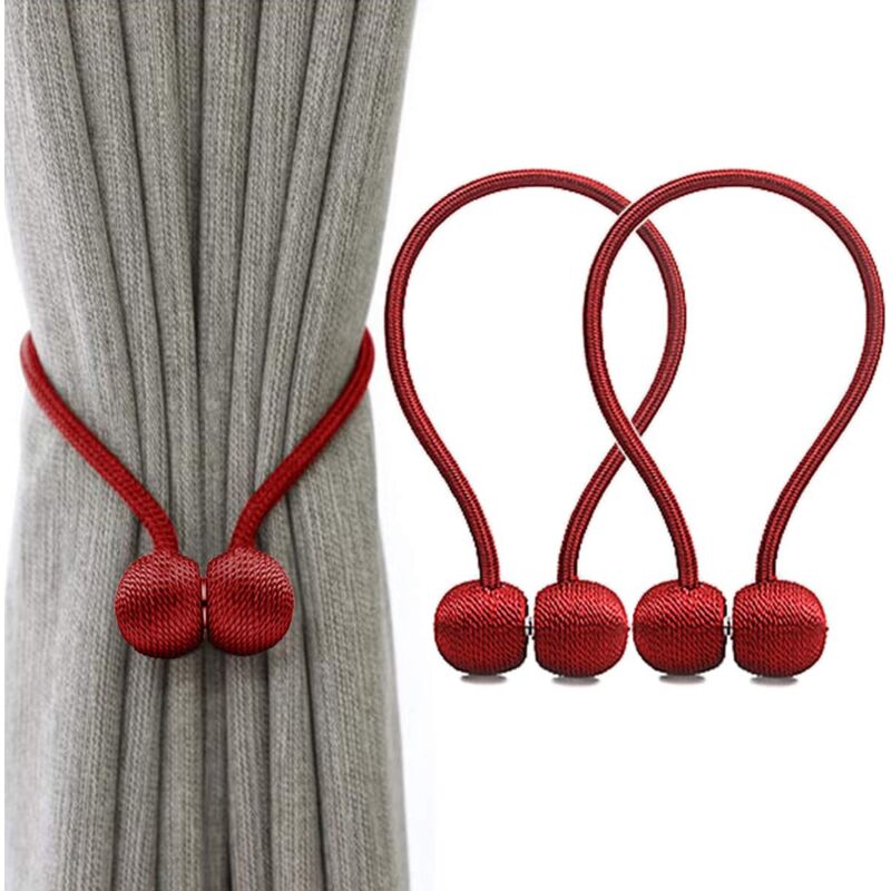 foto del prodotto alovez fermatende magnetici con anello magnetico intrecciato rosso 