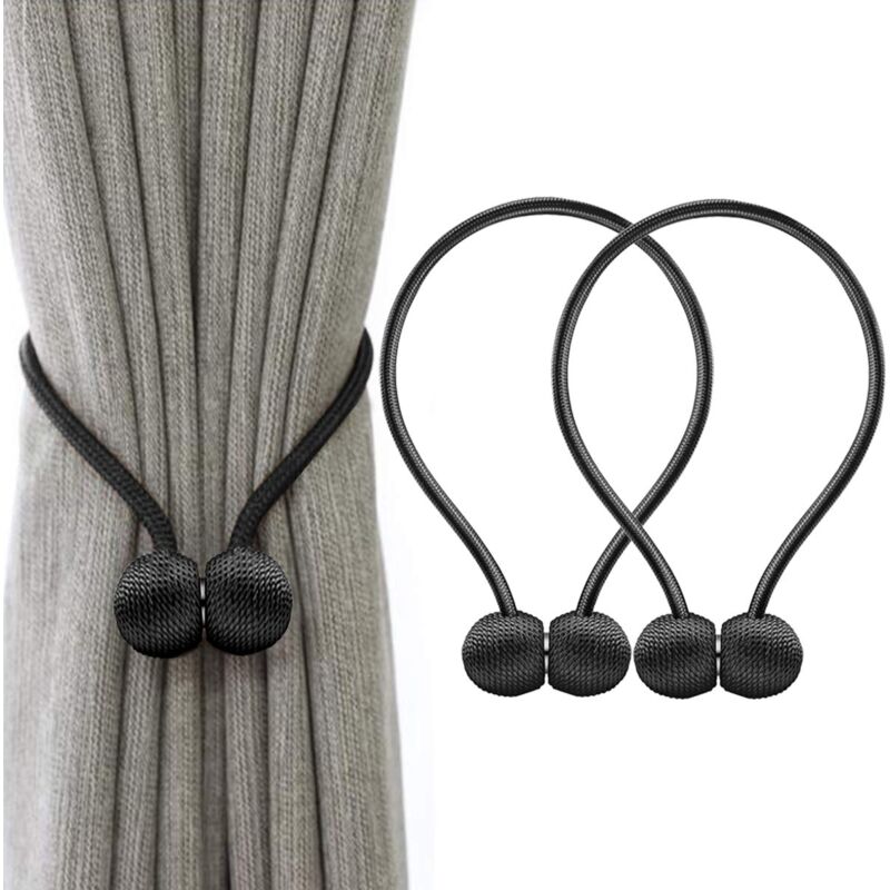 foto del prodotto alovez fermatende magnetici resistenti con clip o strisce per tende decorative per casa e ufficio