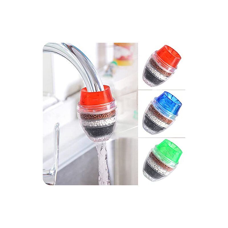 foto del prodotto alovez filtro per rubinetto da 3 pezzi, purificatore d acqua per rubinetto da cucina