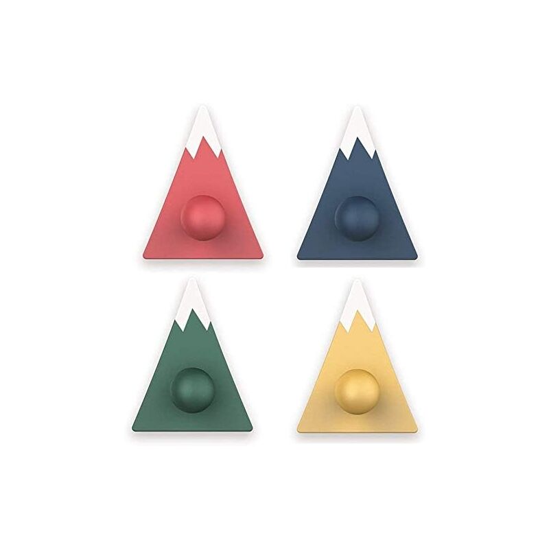 foto del prodotto alovez ganci adesivi resistenti, ganci da parete, appendiabiti da parete decorativi, casa e ufficio, autoadesivi, gancio decorativo 4 pezzi fuji