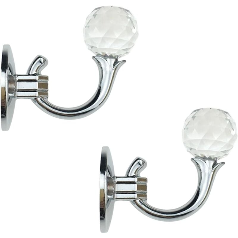 foto del prodotto alovez ganci per tende, 2 ganci per tende in cristallo, ganci da parete, ganci per tende con nappe, decorazione per finestre