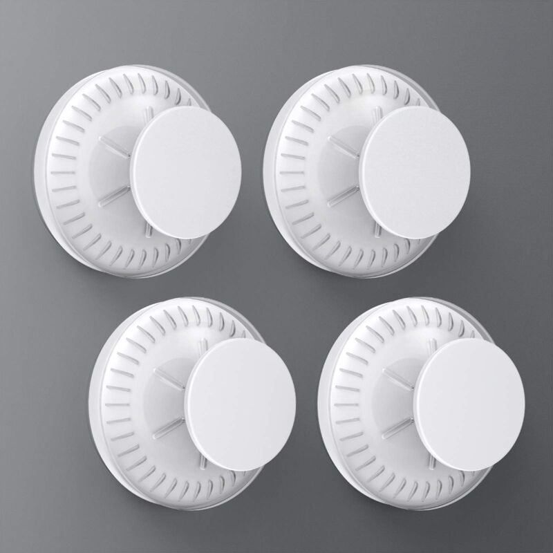 foto del prodotto alovez gancio da parete con ventosa, set di 4 ganci decorativi con forza potente, riutilizzabili, carico 5 kg, portasciugamani a corona per