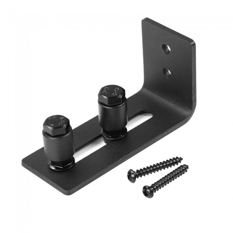 foto del prodotto alovez guida scorrevole regolabile in acciaio al carbonio per accessori per ferramenta per porte da fienile doppio rullo 