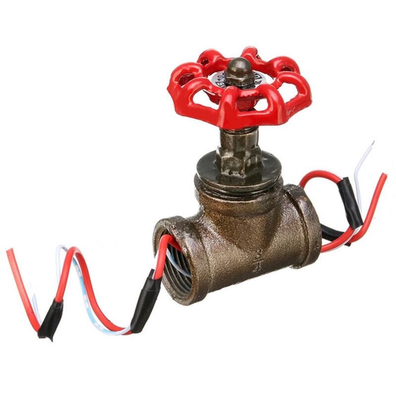 foto del prodotto alovez interruttore della luce con valvola di intercettazione da 3 4 di pollice con filo lampada industriale vintage steampunk stile loft lampada