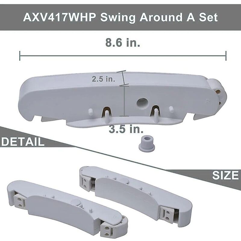 foto del prodotto alovez kit di pulizia per piscine hay axv417whp compatibile con gli aspirapolvere hay navigator, arneson pool vac e pool vac ultra 2533