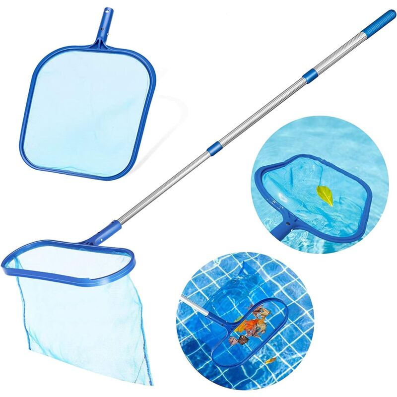 foto del prodotto alovez kit di rete per fondo piscina con manico telescopico in alluminio, rete per fondo piscina, rete per fondo piscina