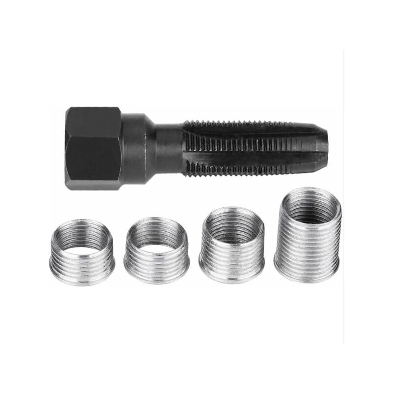 foto del prodotto alovez kit di riparazione filettature candele, 5 pezzi kit di riparazione filettature candele da 14 mm