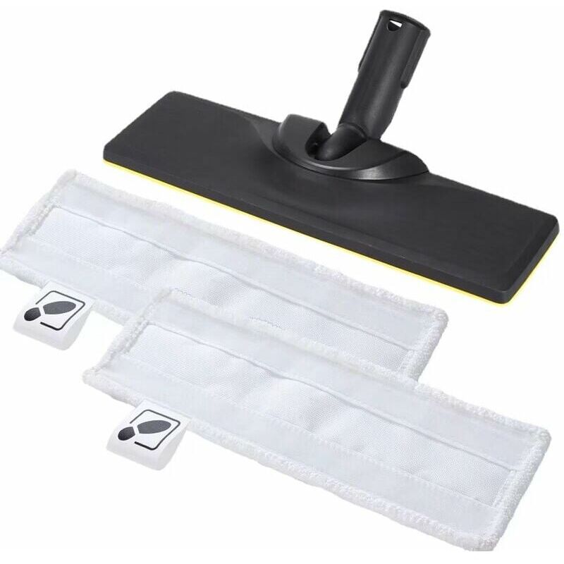 foto del prodotto alovez kit spazzola per pavimenti k rcher per pulitore a vapore nero 2 nuovi plettri per pavimenti