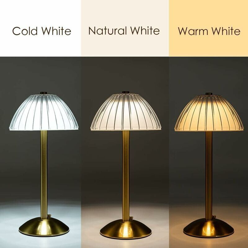 foto del prodotto alovez lampada da tavolo moderna ricaricabile senza fili, lampada da comodino led touch dimmerabile