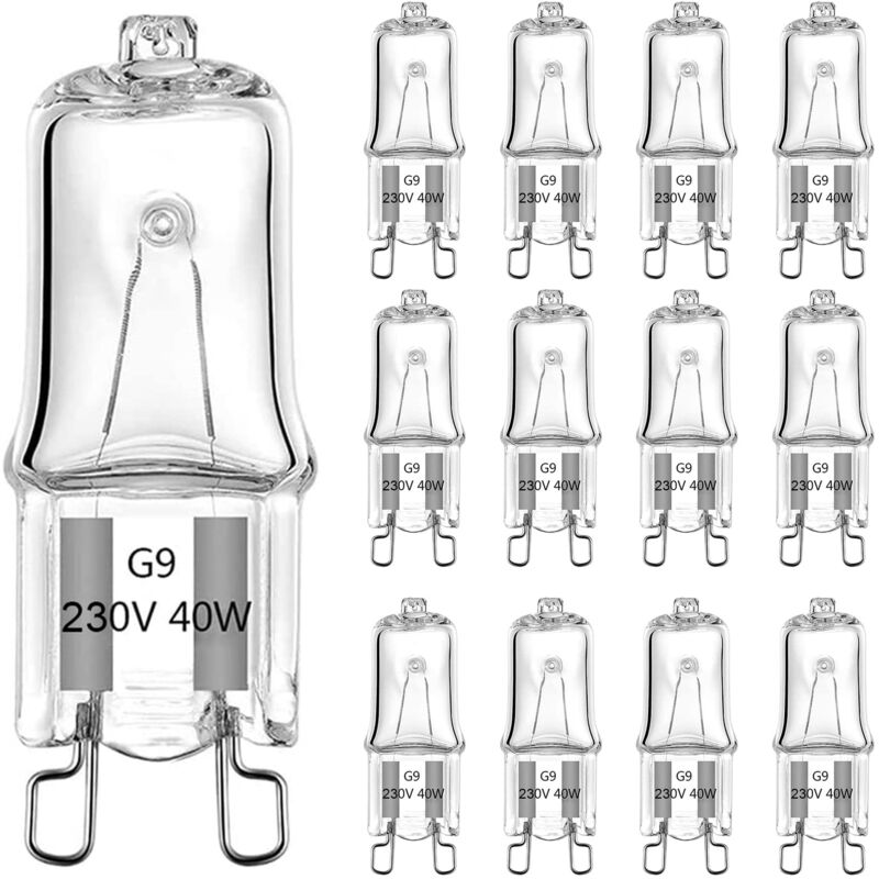 foto del prodotto alovez lampade alogene g9 230v 42w, lampada alogena per forno 42w 300 gradi 230v 2800k lampade bianco caldo, senza sfarfallio, dimmerabili 10 100 ,