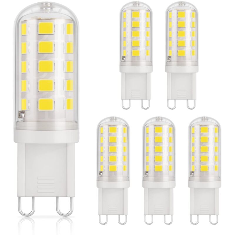 foto del prodotto alovez lampadina led g9, 3w, 430lm, equivalente a lampada alogena da 40w, bianco caldo 3000k, 220 240v, cri 85, non dimmerabile, risparmio