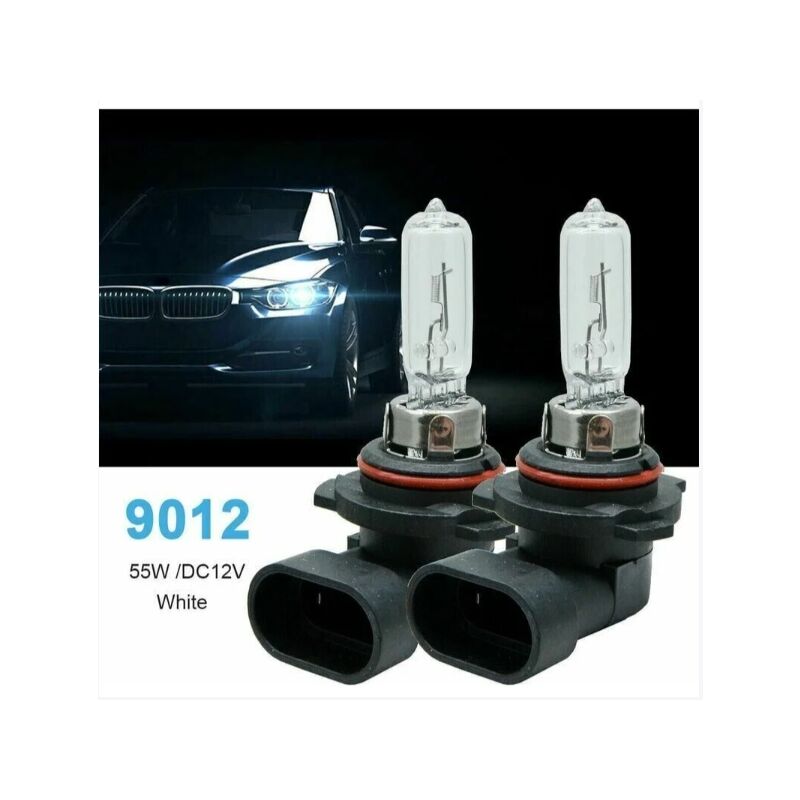 foto del prodotto alovez lampadine alogene trasparenti per fari auto 9012 hir2 px22d, 12v 55w, per fendinebbia e luci diurne jalleria