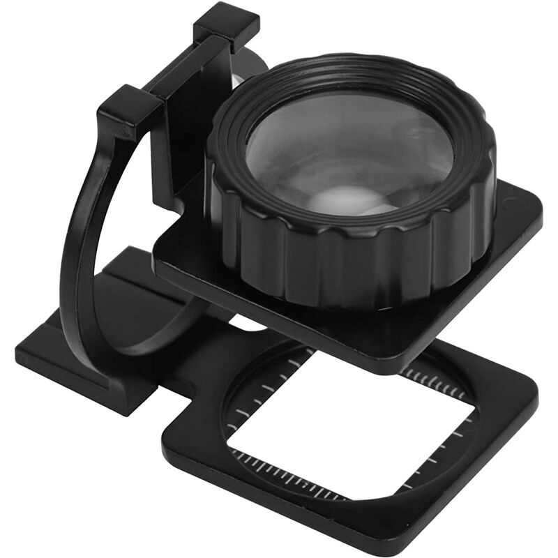 foto del prodotto alovez lente d ingrandimento pieghevole con doppia lente in vetro ottico, lente d ingrandimento portatile con scala di ingrandimento, strumento di