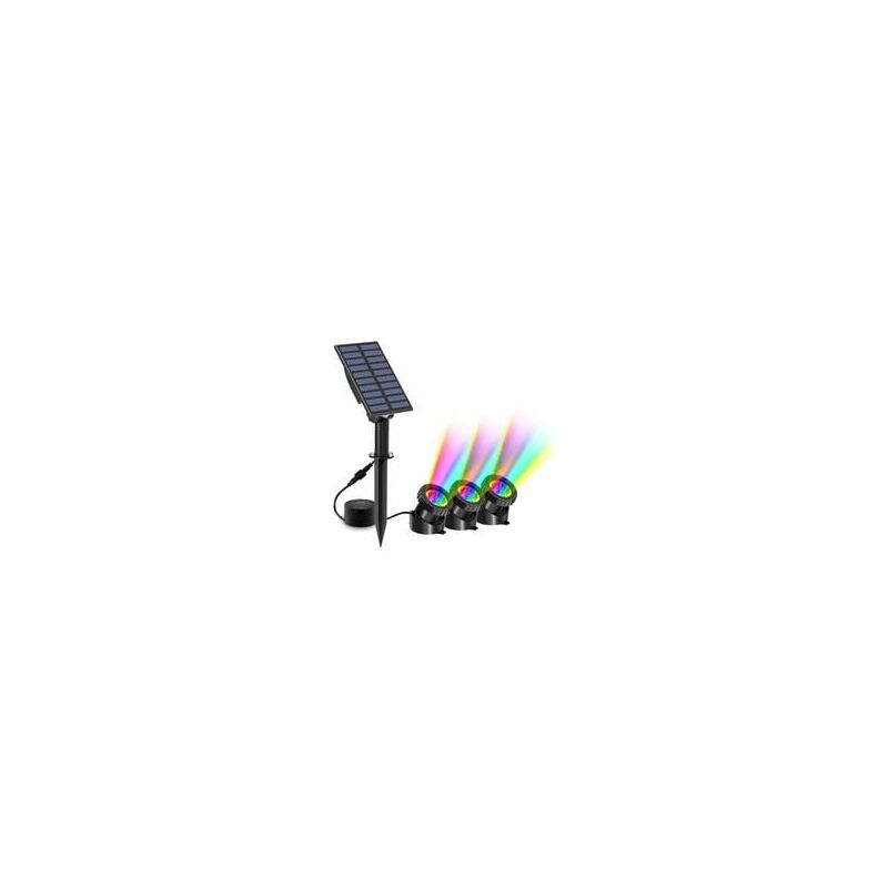 foto del prodotto alovez luce led sommergibile 30 led ip68 impermeabile per fontane, acquario, piscina, giardino luci subacquee multicolore con 2 modalit 