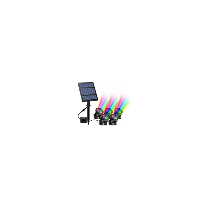 foto del prodotto alovez luce led sommergibile impermeabile ip68 saldi 30 led, 2 modalit , multicolore per piscina, fontane, acquario, giardino