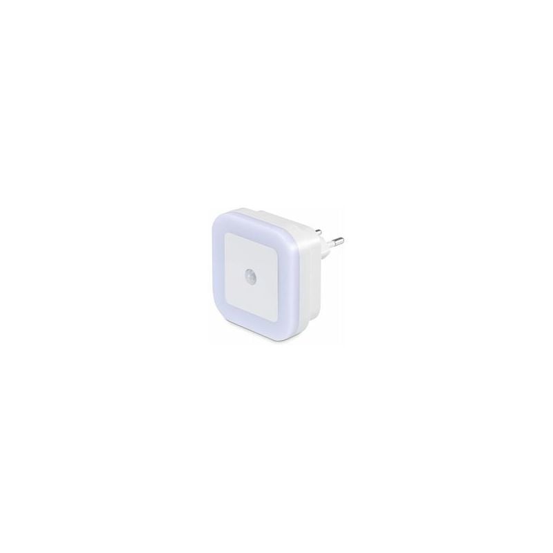 foto del prodotto alovez luce notturna a led da 1 w con sensore di movimento pir luce bianca per cameretta, bagno, ingresso, scale, corridoio 1 confezione 