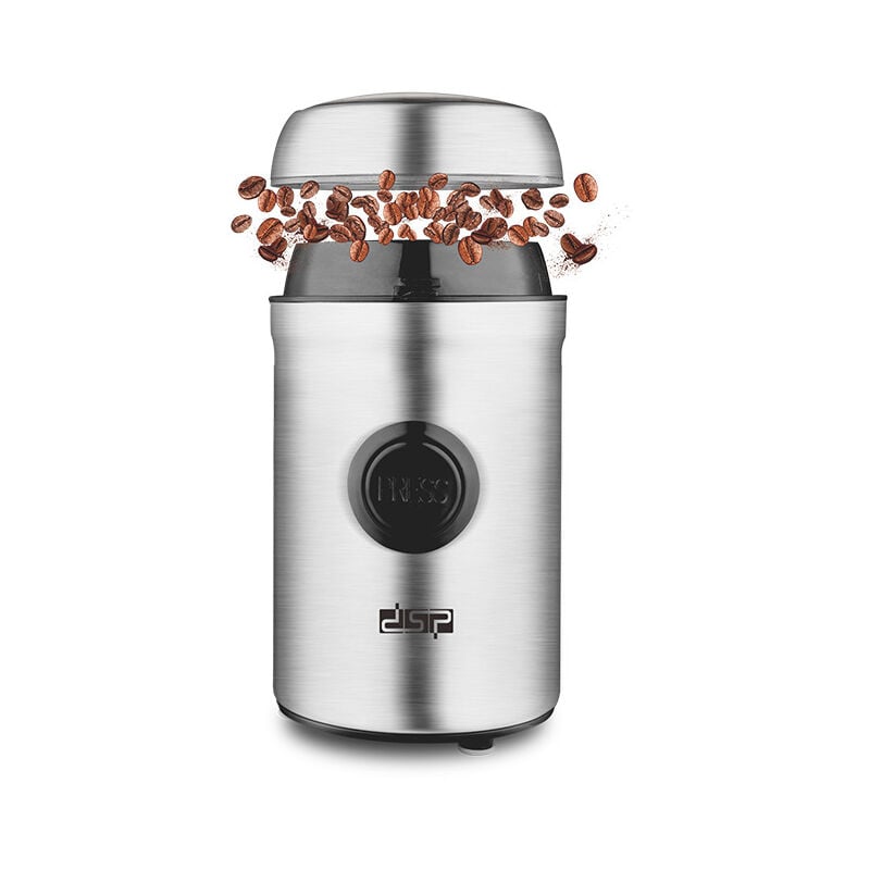 foto del prodotto alovez macchina da caff domestica in polvere elettrica piccola semiautomatica grigio argento 200w