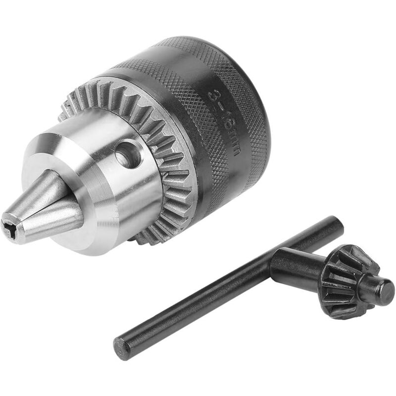 foto del prodotto alovez mandrino per trapano da 3 16 mm con chiave per mandrino per trapano elettrico b16 b18 1 2 20unf per torni e trapani a colonna 3 16 mm