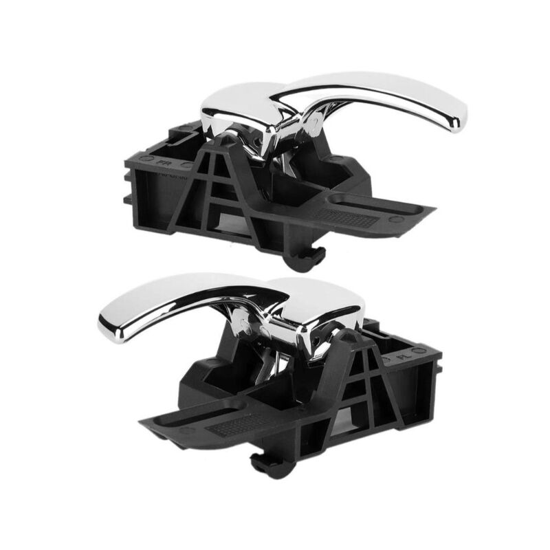 foto del prodotto alovez maniglia interna cromata sinistra e destra 2 pezzi 80671 jd00e adatta per nissan qashqai 2004 2007