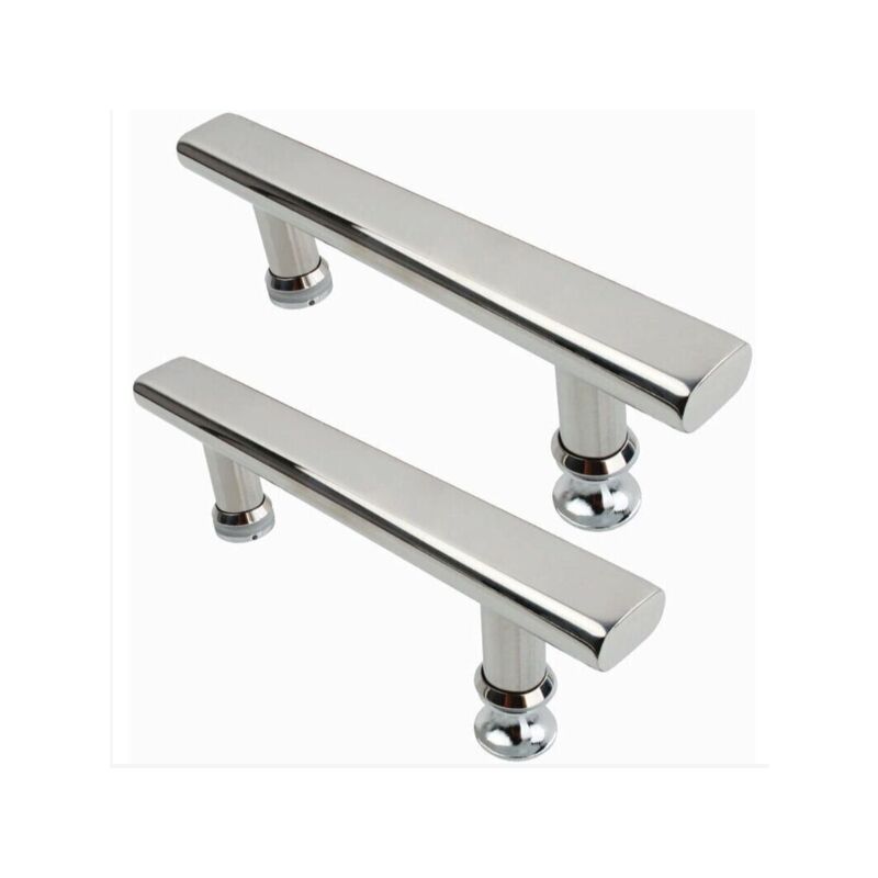 foto del prodotto alovez maniglie per porta doccia in acciaio inossidabile cromato da 145 mm per bagno e cucina