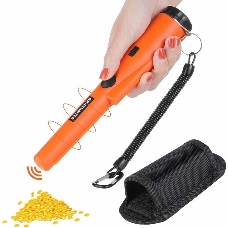 foto del prodotto alovez metal detector, pinpointer, metal detector impermeabile pinpointer, metal detector portatile per la caccia al tesoro