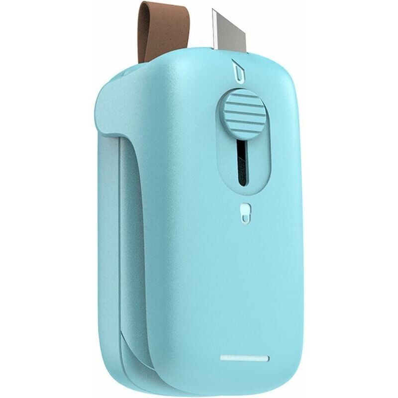 foto del prodotto alovez mini sigillatrice, mini sigillatrice per sacchetti, sigillatrice portatile, macchina sigillatrice termica portatile 2 in 1 con taglierina