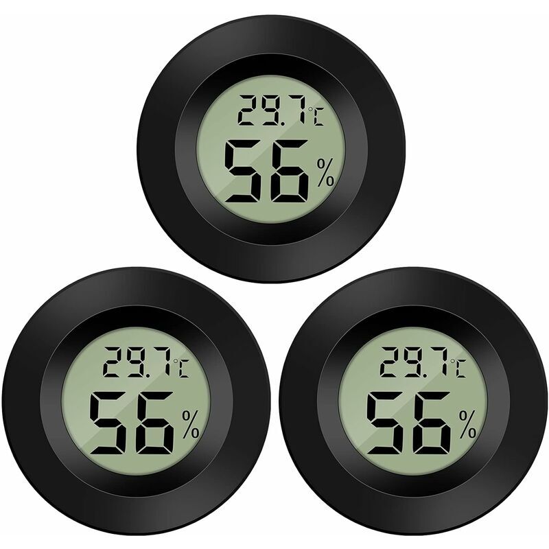 foto del prodotto alovez mini termometro digitale lcd igrometro temperatura umidit 50 70 c 10 99 rh termometro portatile termoigrometro display per ufficio,