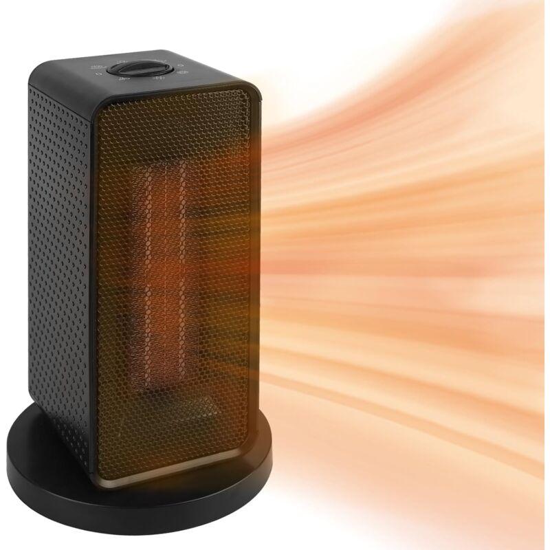 foto del prodotto alovez mini termoventilatore a risparmio, termoventilatore elettrico silenzioso, radiatore in ceramica da 1200 watt, rotazione di 70 , 3 modalit ,