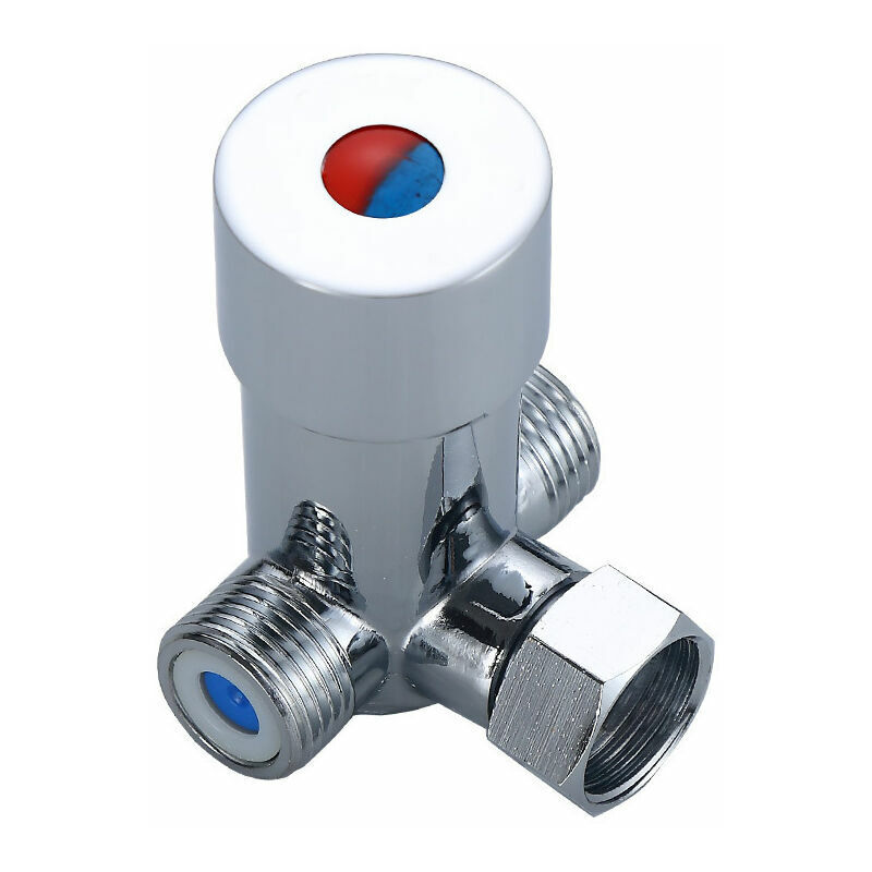 foto del prodotto alovez miscelatore in acciaio inox g1 2 per acqua calda e fredda, miscelatore termostatico durevole, lega