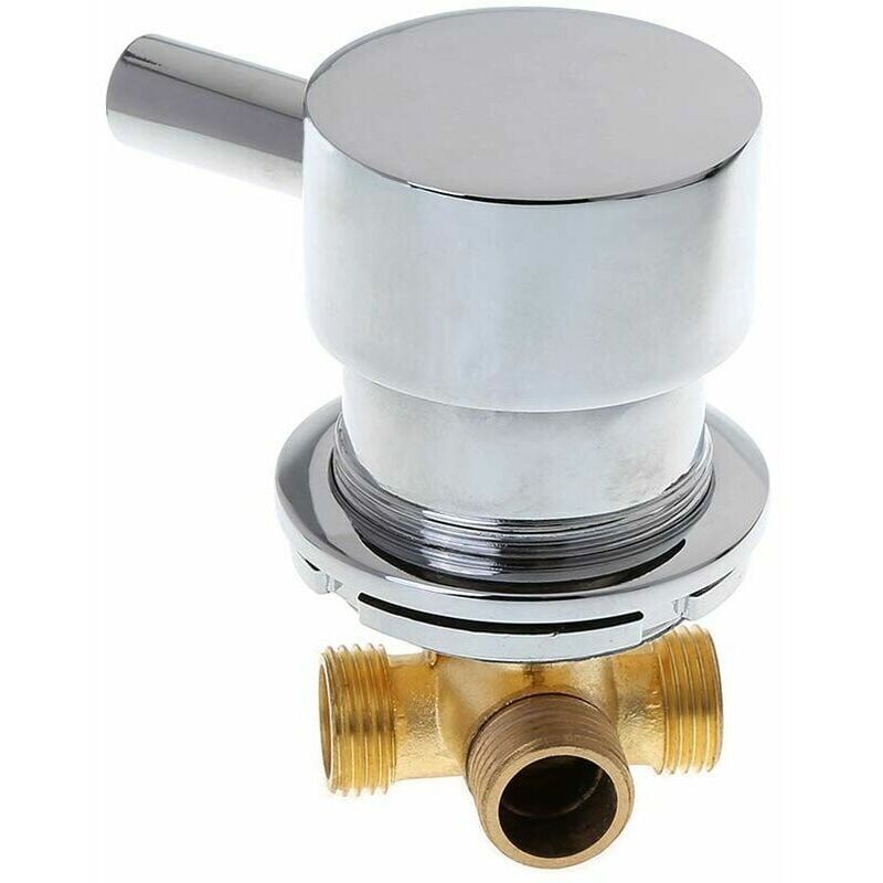 foto del prodotto alovez miscelatore per bagno per acqua calda e fredda, miscelatore termostatico g1 2, uscita due in uno, rubinetto per doccia