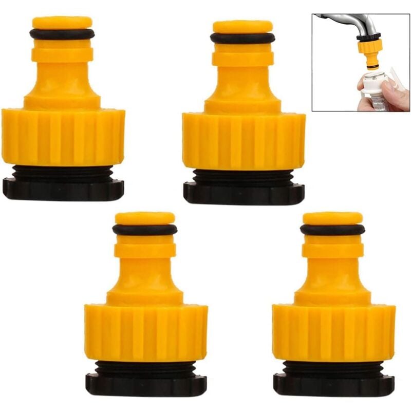 foto del prodotto alovez naso del rubinetto, set di 4 connettori rapidi in plastica per tubo da giardino