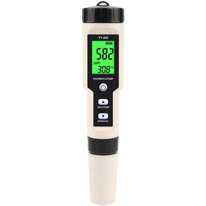 foto del prodotto alovez nuovo misuratore di qualit dell acqua con concentrazione di ioni idrogeno yy 400 ph orp h2 e tem 4 in 1 digitale per acqua potabile